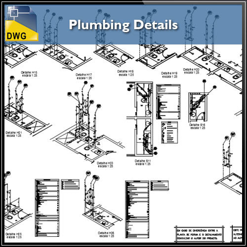 Free plumbing detail drawings